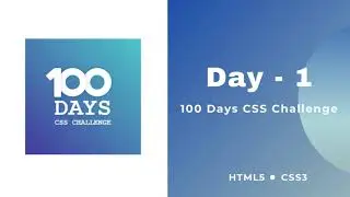 Day-1, poster with custom font: 100 Days CSS Challenge