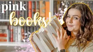 All the pink books on my shelves... and there's a lot!