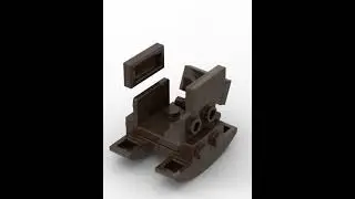 How to build a chair in Lego #instructions #lego
