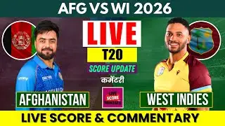 Afghanistan vs West Indies 1st T20 | Live score & commentary with Mustafa