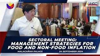 Sectoral Meeting: Management Strategies for Food and Non-Food Inflation
