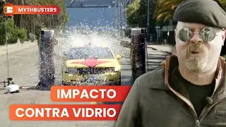 Probamos Tres Tipos De Vidrio A 50 Km/h | Mythbusters