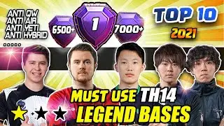 Must Use TOP 10 Best Th14 Legend Base / Anti 2 Star / Town Hall 14 CWL War Base / Clash of clans