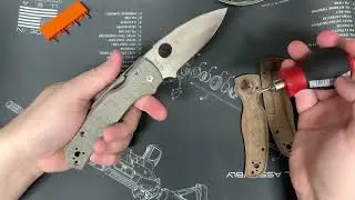 Scale Installation on the Spyderco Shamn