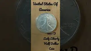 1941 D Lady Liberty Half Dollar Coin !! 💰