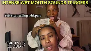 ASMR❗️Интенсивный эффект имитации слюны, приятные звуки влажного рта, потрясающий шепот для глубо...