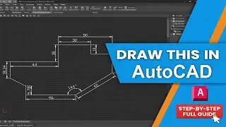 2D CAD Masterclass #1 | Easy AutoCAD 2D Drawing for Beginners | Step-by-Step Practice