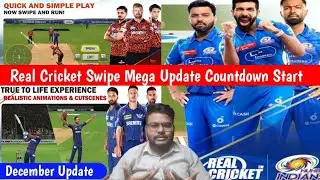 Real Cricket Swipe Mega Update Tomorrow Coming ? real Cricket Swipe new update kab aayega ?Rc update