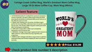 Best Top 8 videos mother mug gift reviews | Mom Gift | coffee cup | Birthday |  Mother's Day Gifts.