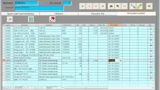 Spare Part Control and Reorder
