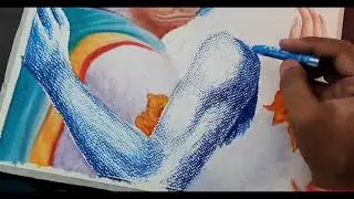 ram navami drawing,oil pistol drawing,Hanuman with Shriram drawing#Rahulgachhayat #drawing#oilpistol