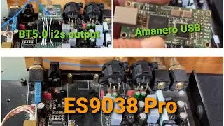 DAC ES9038 Pro  : replaced BT5.0 I2S with  Amanero Combo 384 USB I2S