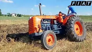 Aratura con FIAT 80 R + aratro - Tractor Plowing - [SOUND] - [EXTREME PLOWING]