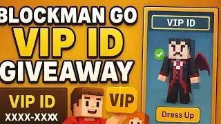 Blockman Go VIP I'D Giveaway 🎁100% Working | Blockman Go 