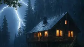 Heavy Rain White Noise for Relaxing Sleep