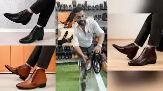 Boost your confidence and stature with Men's 3.5 Inch Hidden Height Increasing Formal Lace-up Boot.