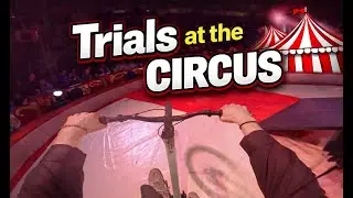Riding a circus Bike Show POV / Street trial