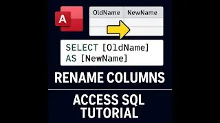Microsoft Access SQL Aliases Tutorial | Rename Column Headings Without Changing Your Tables