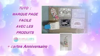 TUTO MARQUE PAGE + Présentation de cartes #globleland - Scrappons ensemble
