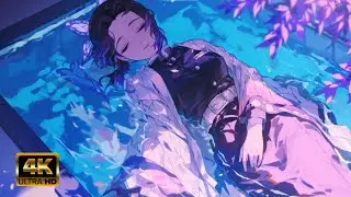Shinobu Kocho in the Water 4K Live Wallpaper 🦋 | Demon Slayer
