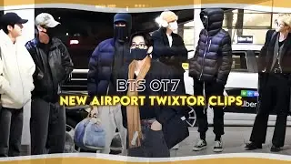 BTS OT7 New Airport Twixtor Clips For Edits [4k]