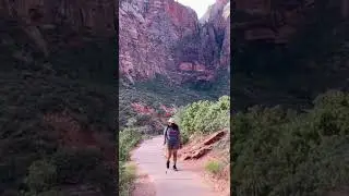 Do you also have Hiking addiction | Zion National Park | #shorts #hikinglife