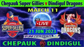 Chepauk Super Gillies vs Dindigul Dragons | CSG vs DD | Tamil Nadu Premier League 2023 Live