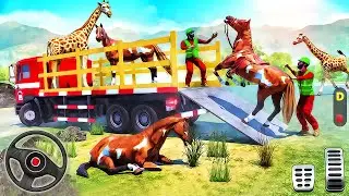 Wild Zoo Animals Transport - Real Zoo Transporter Truck Driving - Android GamePlay