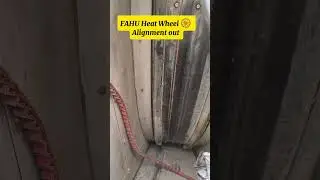 FAHU Heat Wheel Alignment out #hvac #fahu #acmaintenance #ahu
