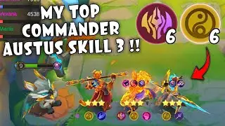 BEST GAMEPLAY AUSTUS SKILL 3 !! 6 IMMORTAL 6 CADIA !! MAGIC CHESS MOBILE LEGENDS