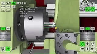 Lathe simulator tutorial 3 (Turning)
