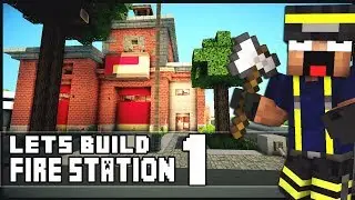 Minecraft Lets Build: SimCity Fire Station - Part 1