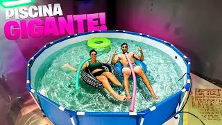 MONTAMOS UMA PISCINA GIGANTE DENTRO DA NOSSA CASA