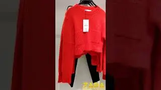 ZARA WOMAN &hearts;️cosy red pullover 💥 nov 23 ⭐#outfit #shopping #zaranewin