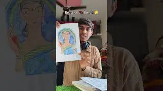 Reaction vs Result 😲 Art That Speaks!#ReactionVsResult #ViralArt #struggle #artist #emotional #vs