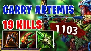 SHREDDING CARRY ARTEMIS GAMEPLAY SMITE SEASON 9 CONQUEST