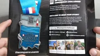 The Conqueror Virtual Challenge  English Channel Medal unboxing!!