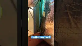 Leaking hvac duct found during home inspection 🧐