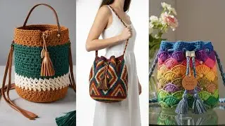 Trendy Crochet Bucket Bag Designs 2026 | New Style Inspiration by Ladyloops ✨ |