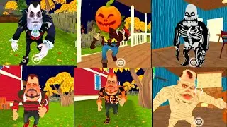 Dark Riddle All New Halloween Skins Jumpscares / Caught Scenes New Update Version 4.2.1 ( No Sound )