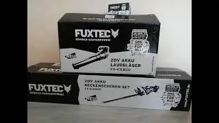 Fuxtec 20V Akku Laubbl&auml;ser & Heckenscheren Set Unboxing