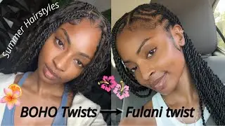 Hair Maintenance — my summer 2025 hairstyles +  natural hair update | 2-n-1 Hairstyle Idea 