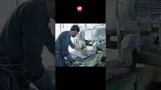 Inside Mega Factory: Marble Tile Making Process | From Raw Stone to Finish