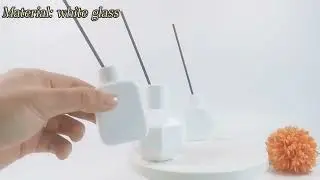 White porcelain reed diffuser glass bottle 