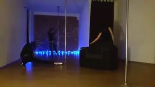 Infinity pole dance - floorwork, Chair dance improvisation