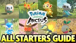 How to Get ALL STARTER POKEMON in Pokemon Legends Arceus!