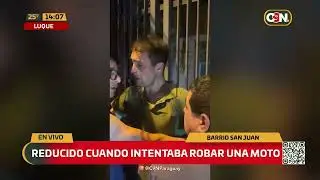 Intent&oacute; robar una moto y fue reducido por vecinos en Luque