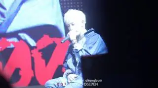 131229 ALL 100% Concert Changbum Officially missing you (창범 Focus ver.)