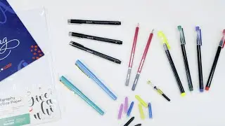 Hand Lettering Kit 26pc Product Demo