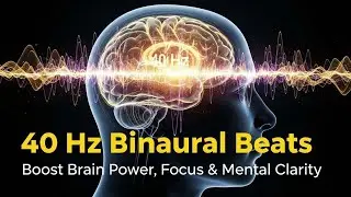 40 Hz Binaural Beats, Boost your Brain Power, Focus & Mental Clarity ✅